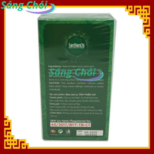 Bao Cao Su Tâm Thiện Chí Family (Gia Đình) Hộp 12 Chiếc - Tâm Thiện Chí Family Condoms 12s - BCS TTC