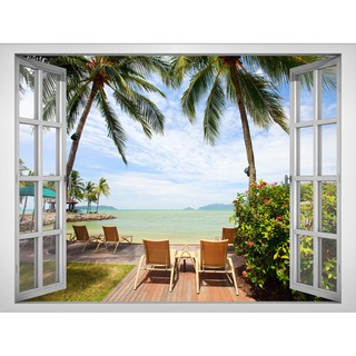 Tranh dán tường Cửa Sổ 3D Cảnh Đẹp Thiên Nhiên LT-0038