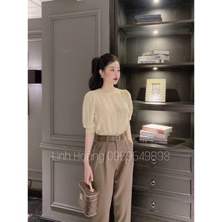 Áo len vặn thừng tay lỡ