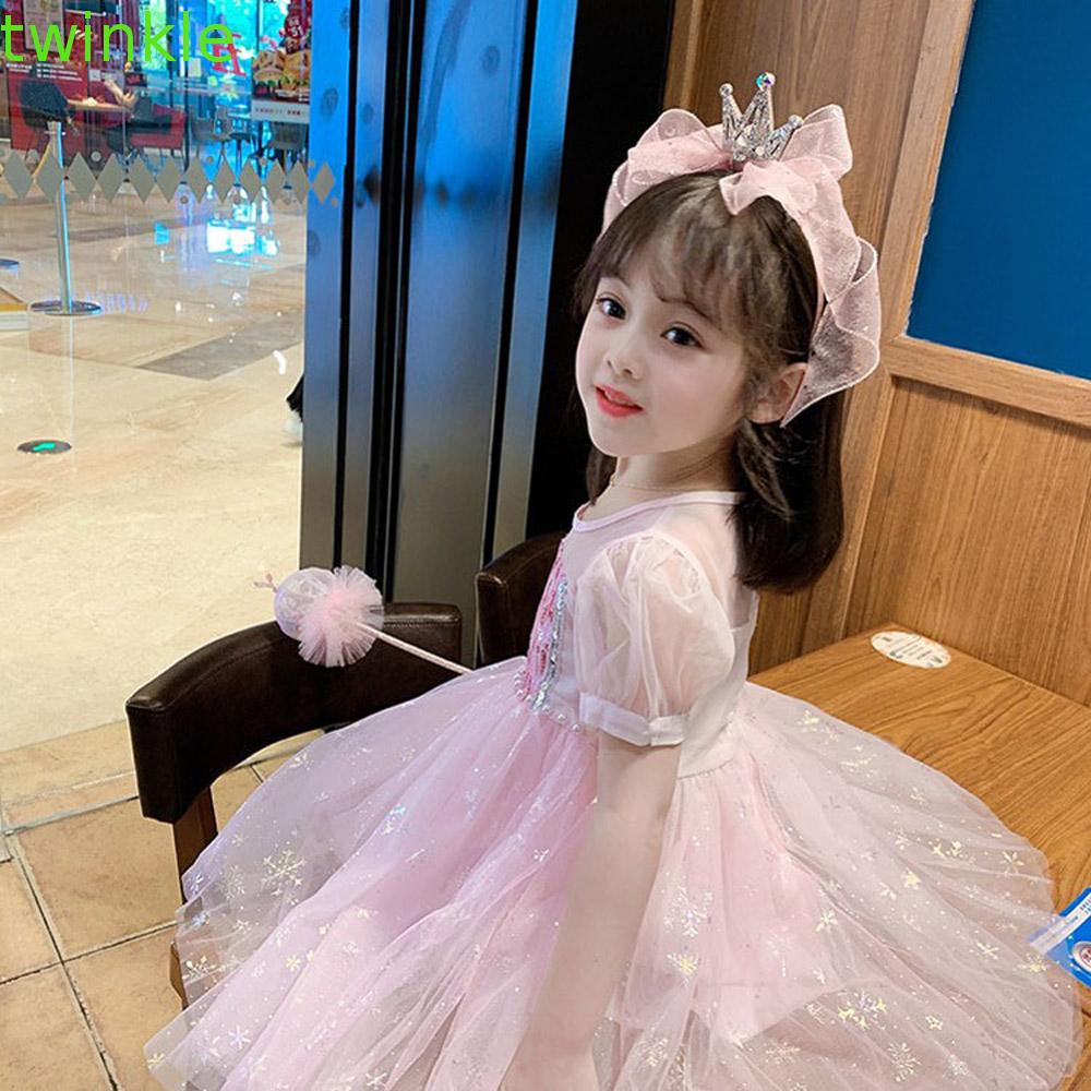 Cài Tóc Công Chúa Lấp Lánh Nhiều Màu Cho Bé Gái