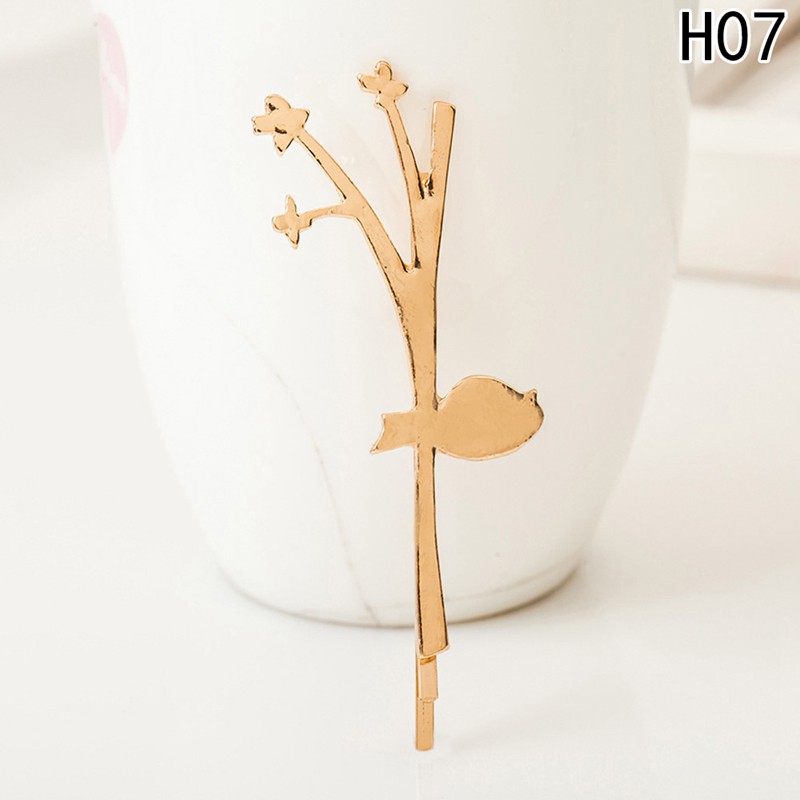 Kẹp Tóc Kim Loại Hình Chiếc Lá Xinh Xắn Cho Nữ