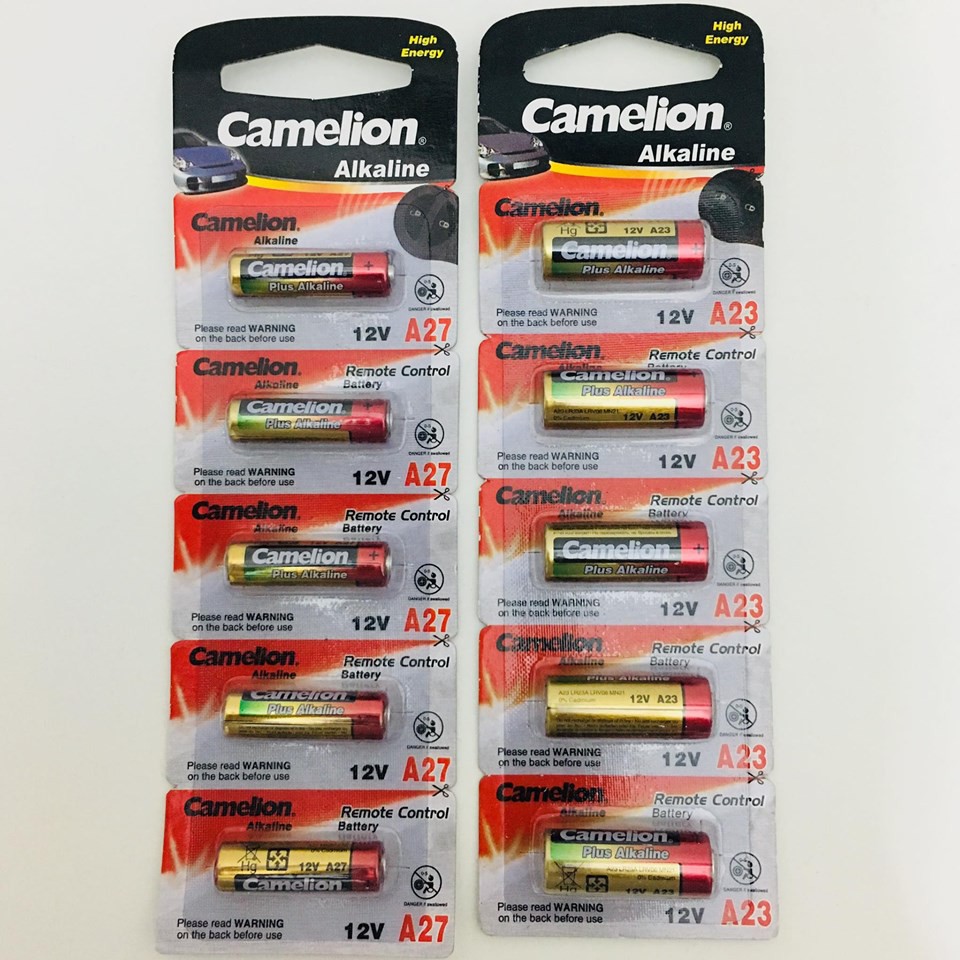 Pin 12V A27 Camelion dùng cho điều khiển cửa cuốn,xe máy, ô tô,....
