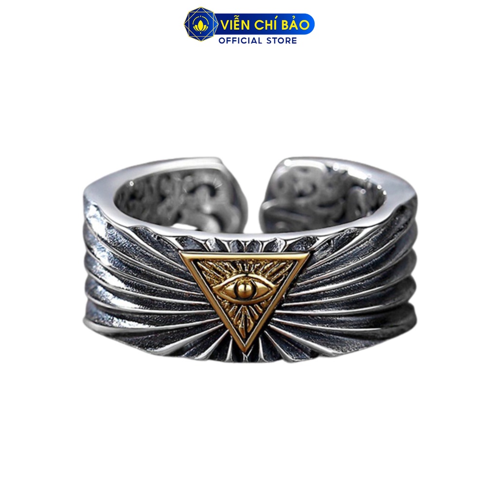 Nhẫn bạc nam Thiên Nhãn chất liệu bạc Thái 925 thời trang phụ kiện trang sức Viễn Chí Bảo N101142x