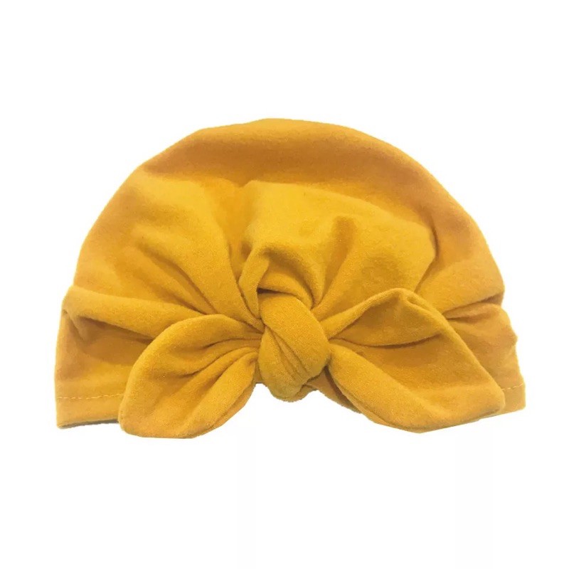 Turban mũ băng đô cho bé gái có nơ (hai đầu nhọn) 11 màu ms12253