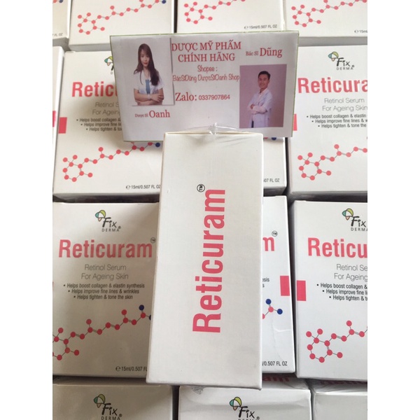Serum Retinol Trẻ Hoá Da , Phù Hợp Cả Da Nhạy Cảm Fixderma Reticuram 15ml