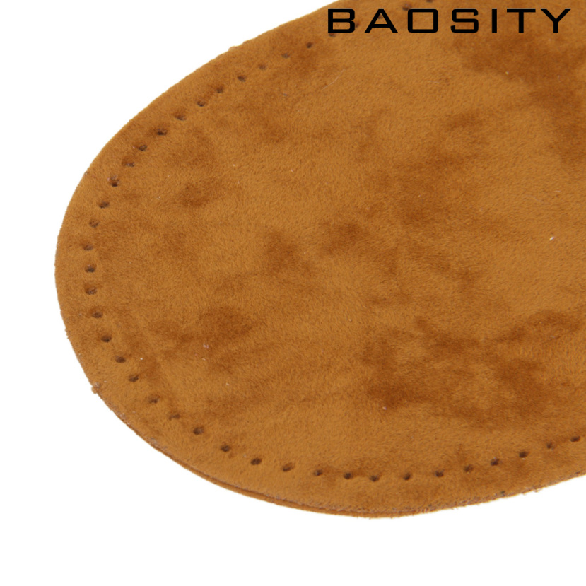 [BAOSITY]3 Pairs Sew-on Elbow Knee Patches for Clothes Sewing Crafts Grey Blue Camel