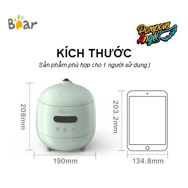 Nồi Cơm Điện Tử Đa Năng Bear Dung Tích 1.2L Chính Hãng DFB-B12L5