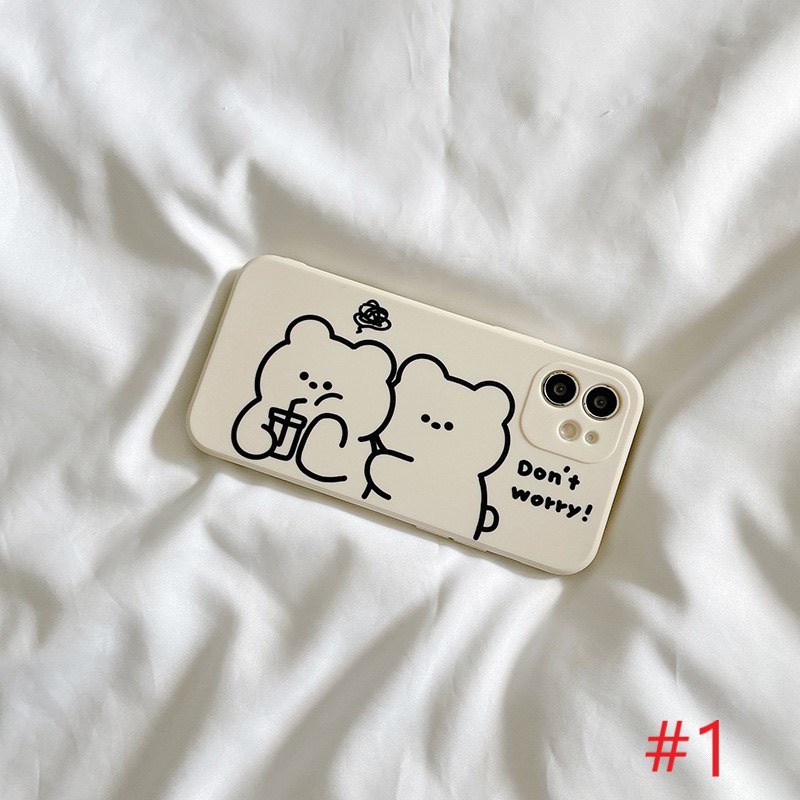 Ốp lưng iphone hình gấu dễ thương 5 6 5s/6/6plus/6s/6splus/7/7plus/8/8plus/x/xr/xs/11/12/pro/promax/13/13Promax
