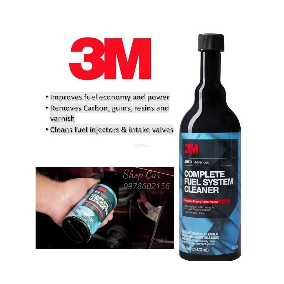 Súc Cặn Bình Xăng, Dầu Ô Tô 3M Complete Fuel System Cleaner 08813