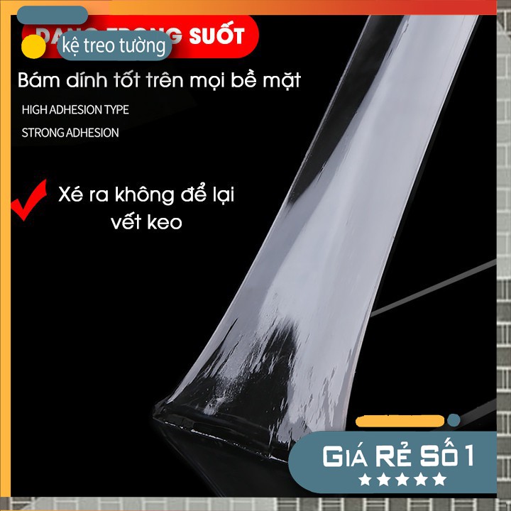 Cuộn băng keo 2 mặt trong suốt chất liệu silicon Nano siêu dính