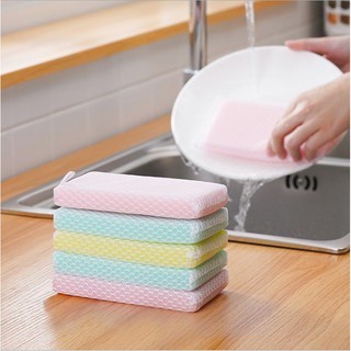 Miếng Rửa Chén Bát Đẹp Tạo Bọt Mút Xốp Nhật DAISO Phụ Kiện Nhà Bếp