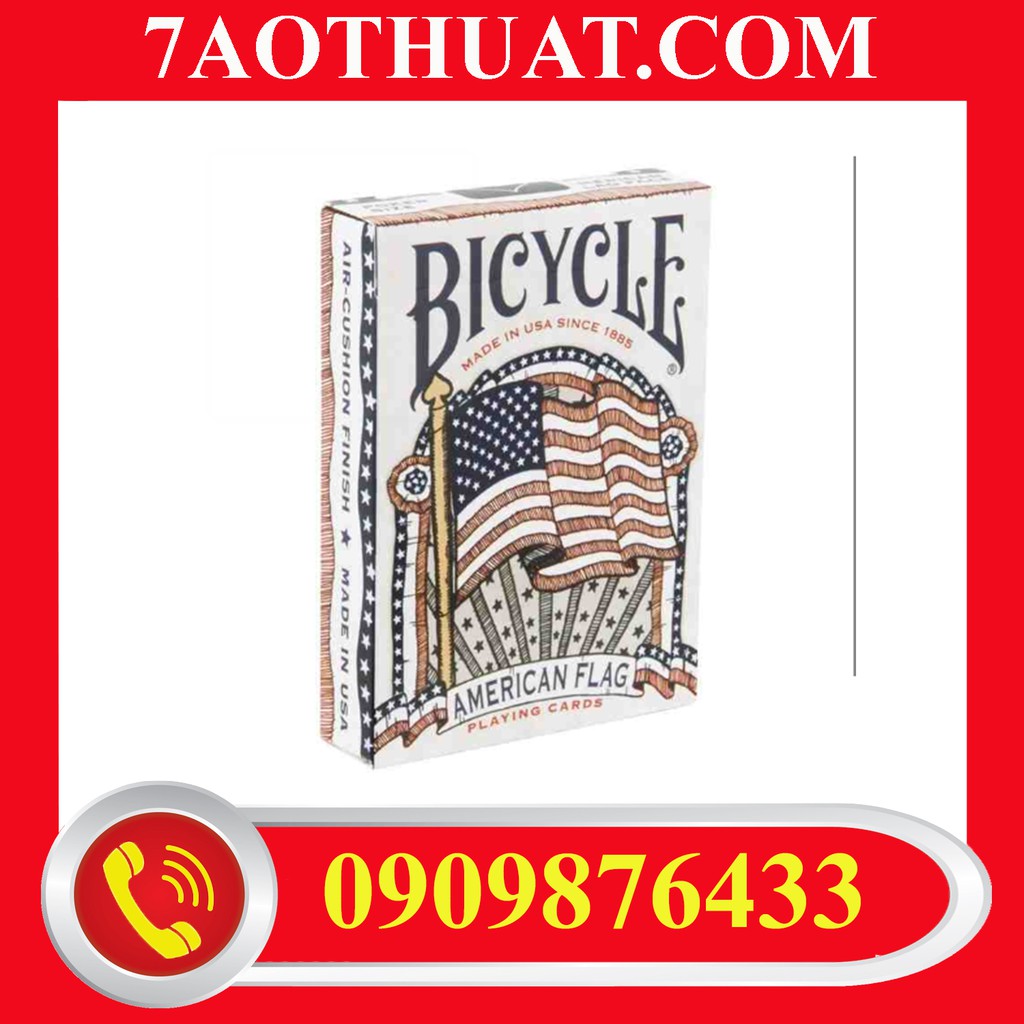 Bài Mỹ cao cấp chính hãng: Bicycle American Flag