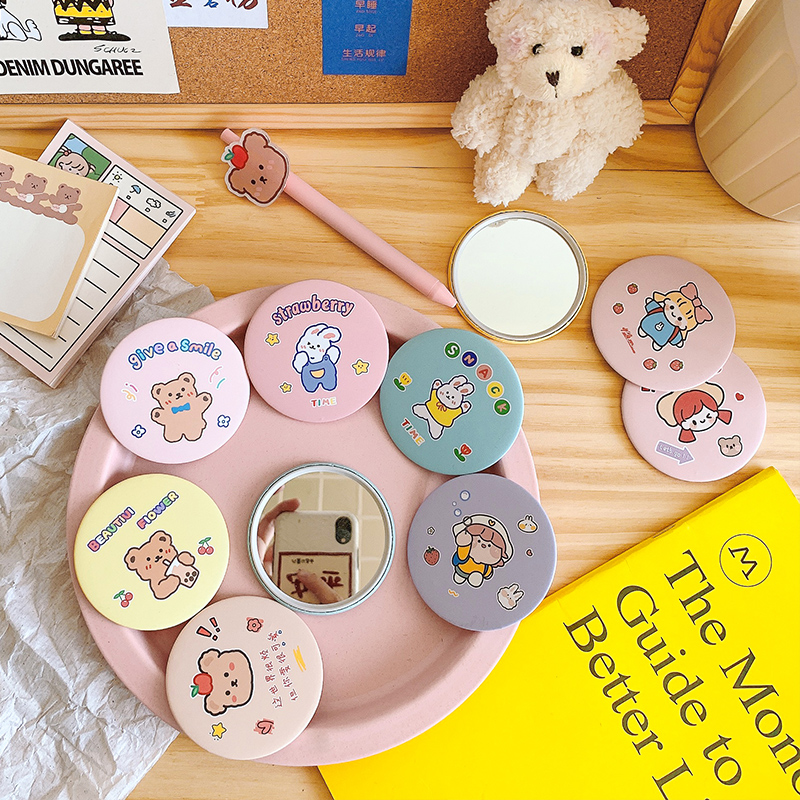 [Mã LIFE0803ALL giảm 10% đơn 0K] Gương Hình Tròn Nhỏ Gọn Sáng Tạo Dùng Cho Trang Điểm