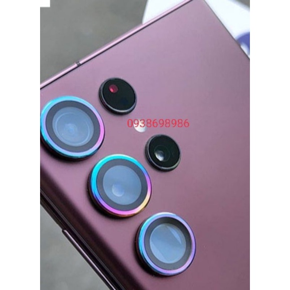 Ốp viền kính bảo vệ 3 mắt Camera cho Samsung S22 Ultra