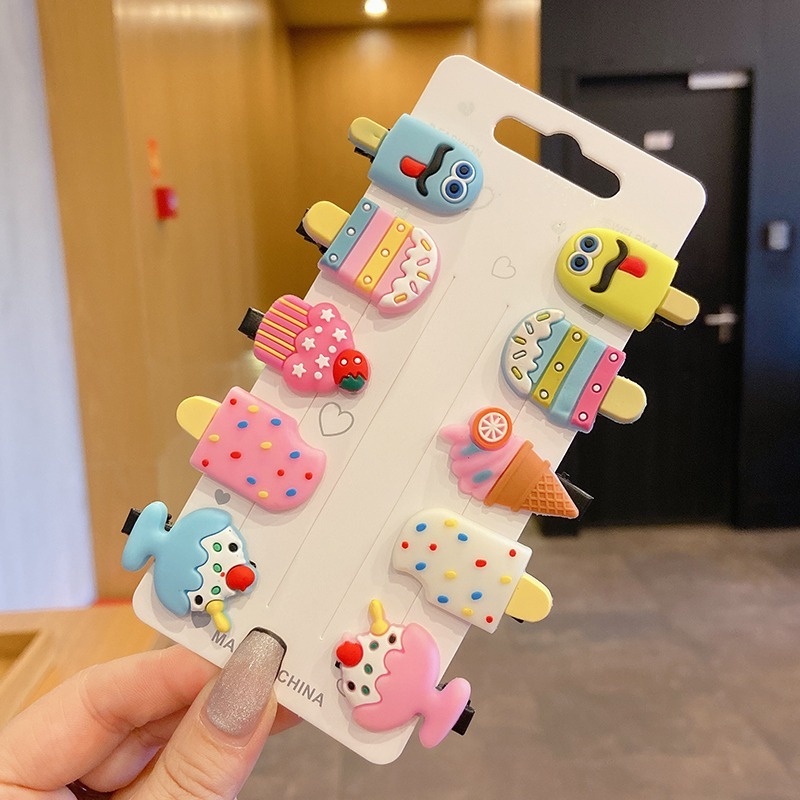 Kẹp tóc hình trái cây dễ thương phong cách Hàn Quốc cho bé gái