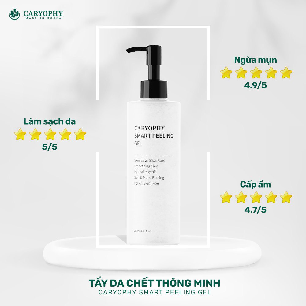 Gel tẩy tế bào chết thông minh ngừa mụn Caryophy Smart Peeling Gel 250ml