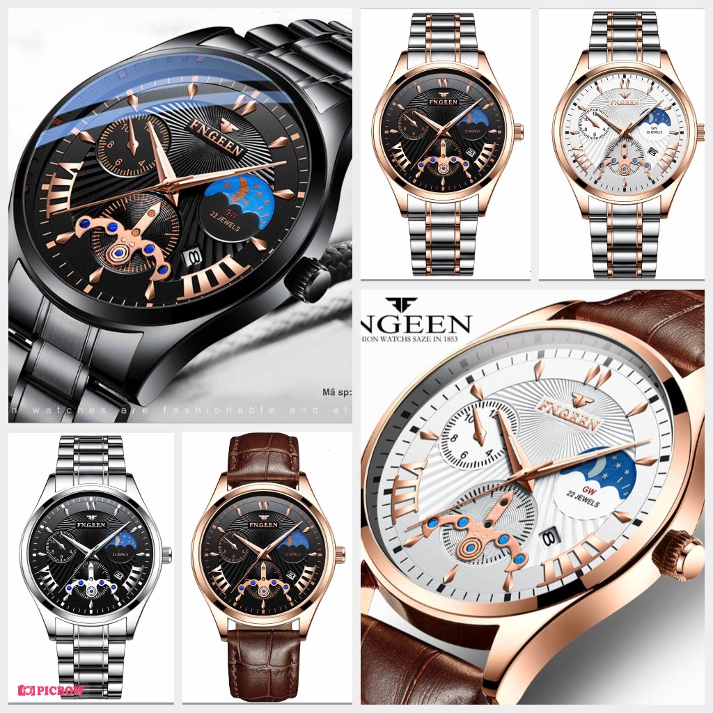 Đồng hồ nam Chính Hãng FNGEEN FTL Mặt Phản Quang Cực Đẹp | BigBuy360 - bigbuy360.vn