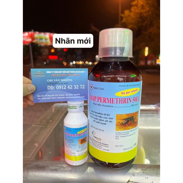 Thuốc diệt muỗi PERMETHRIN 50EC- Chế phẩm diệt muỗi trong gia dụng và y tế- Sản phẩm của Anh Quốc