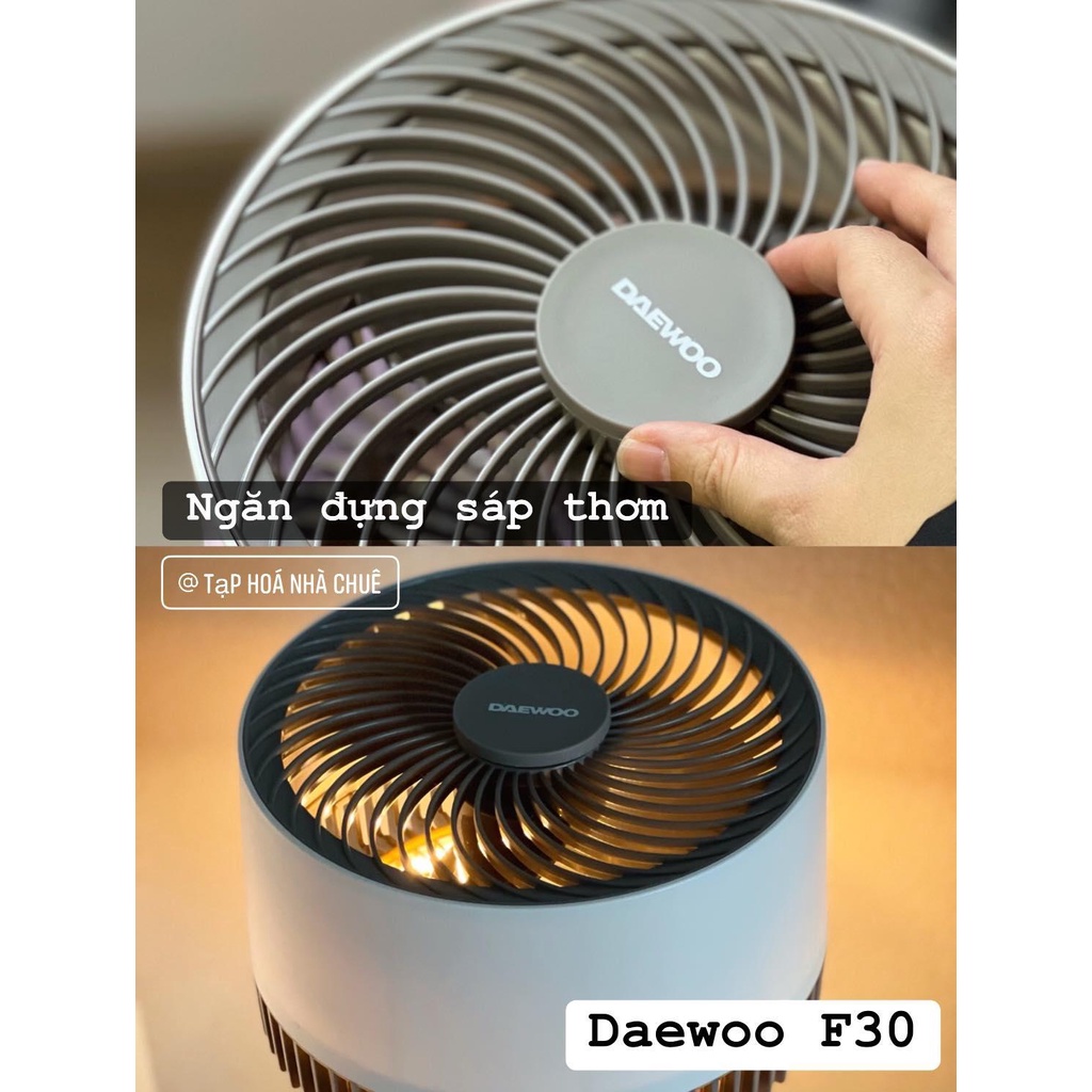 QUẠT TUẦN HOÀN THÔNG MINH ĐA NĂNG TÍCH HỢP ĐÈN LED DIỆT KHUẨN KHÔNG KHÍ DAEWOO F30
