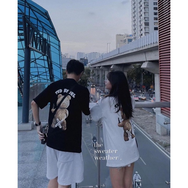 [Xả Kho] Áo Thun Form Thụng Tay Lỡ Unisex Hình Gấu Ted Rebel Siêu Hot- Áo Phông In Hình Hoạ Tiết Ulzzang Nam Nữ
