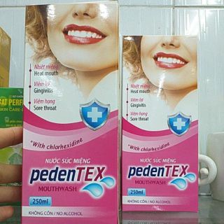 Combo Nước súc miệng trị viêm nướu, lợi pedentex