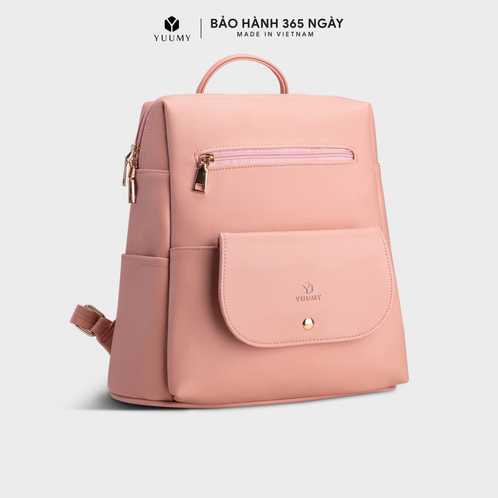 Balo nữ da mịn khóa kéo Fadoda FYBA32 - Bảo hành chính hãng