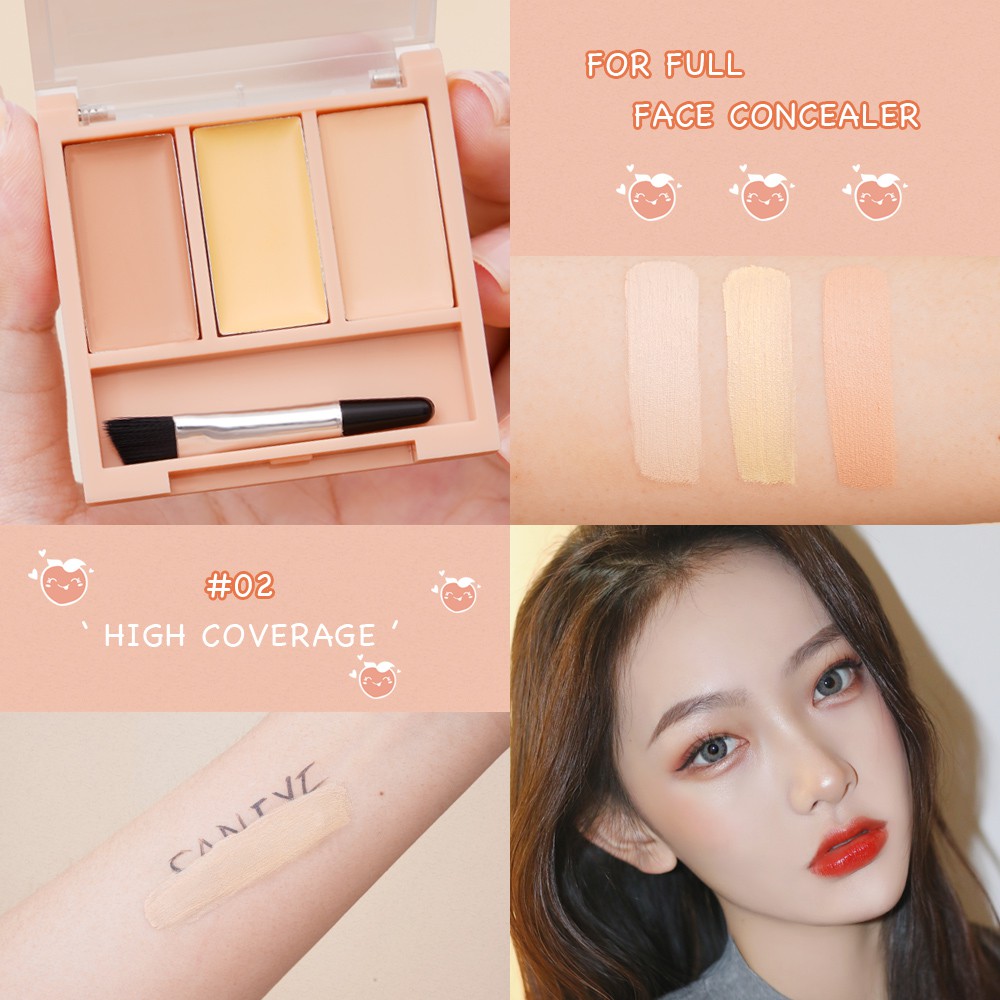 [Hàng mới về] Kem che khuyết điểm Saniye 3 màu lâu trôi chất lượng cao R8017 | BigBuy360 - bigbuy360.vn