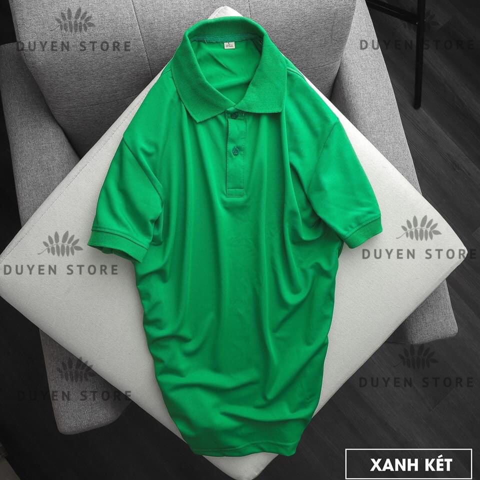 Áo Polo nam Cao Cấp Basic vải cá sấu Poly Thái kháng khuẩn, chống nhăn, thoáng mát (Size S - 3XL)