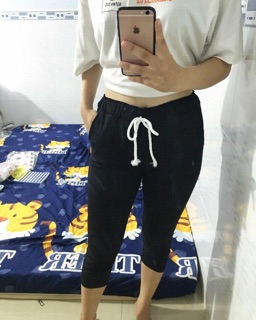 Quần Baggy kaki mềm co giãn(ảnh thật phía sau)