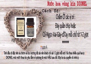 Nước hoa vùng kín Dionel