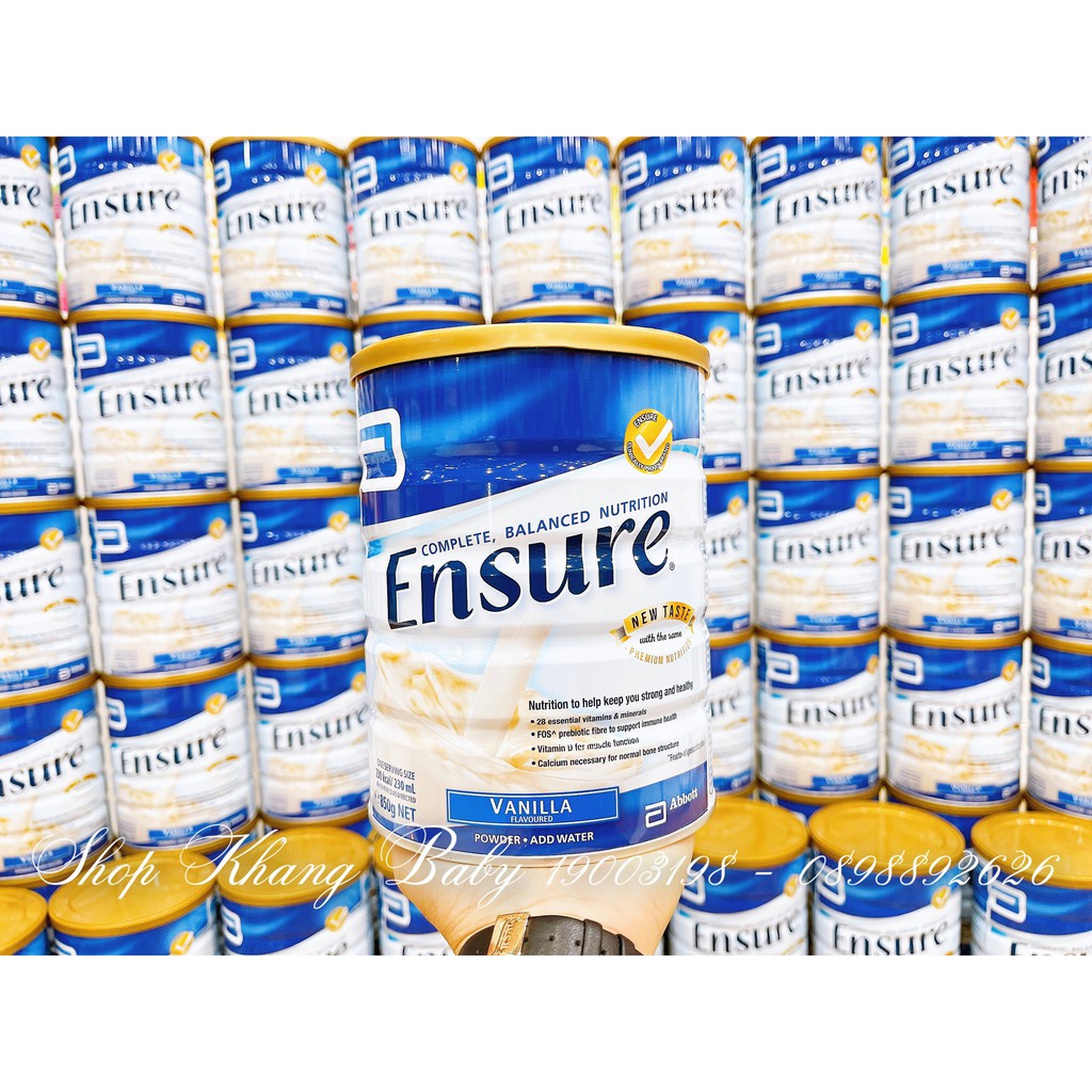[DATE-2022] Sữa ensure 850gr Úc - Hàng air 100%