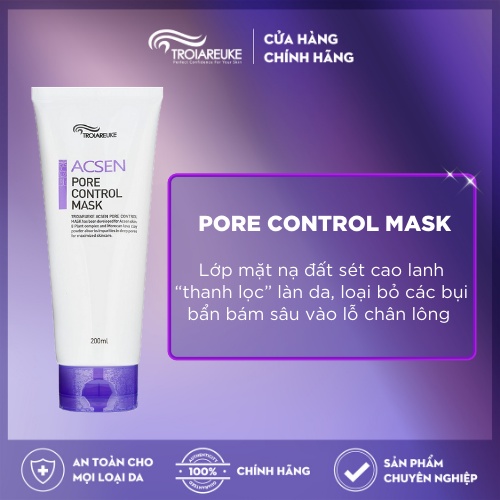 TROIAREUKE - Mặt nạ đất sét Pore Control Mask 50ml