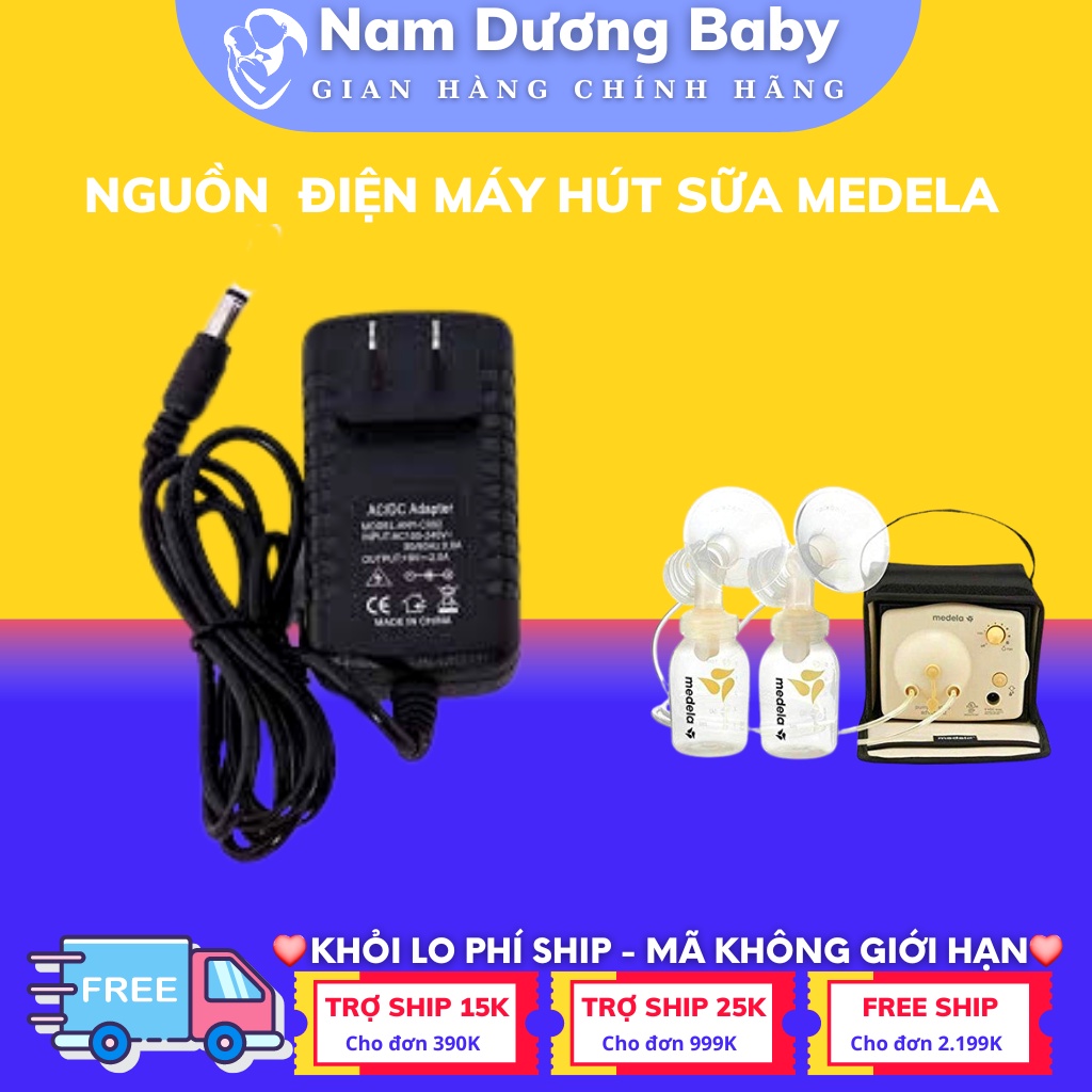 Nguồn điện, adapte máy hút sữa Medela 9V, 2A