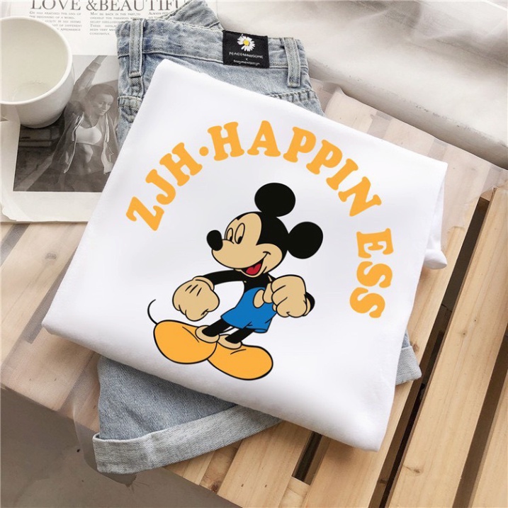 Áo thun cho bé - Áo phông cộc tay Mickey Couple siêu xinh cho bé trai, bé gái 6-18kg