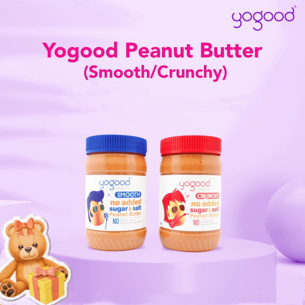 Bơ Đậu Phộng Không Đường, Không Muối Yogood Eat Clean 453g