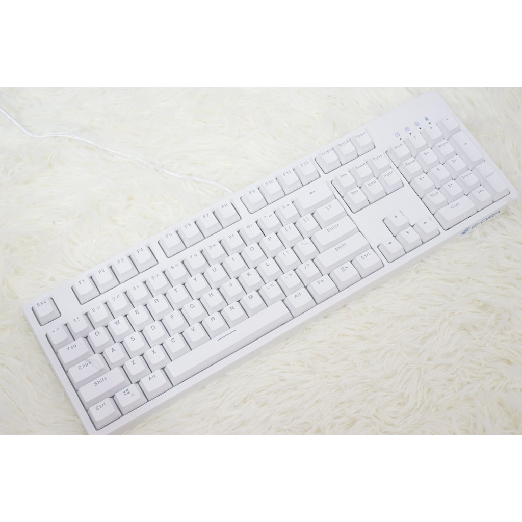 Bàn phím cơ, máy tính E-Dra EK3104 Ice White⚡️𝑭𝑹𝑬𝑬𝑺𝑯𝑰𝑷⚡️cao cấp, gõ bền êm tay, chơi game và dùng văn phòng cực tốt