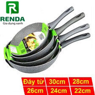 Chảo vân đá từ chống dính sâu lòng Green Cook GCP02 24 cm