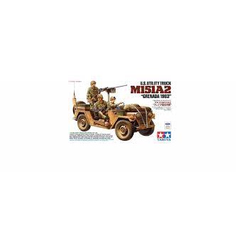 Mô hình xe Jeep quân sự 1/35 SCALE U.S. UTILITY TRUCK M151A2 "GRENADA 1983" TAMIYA 35332