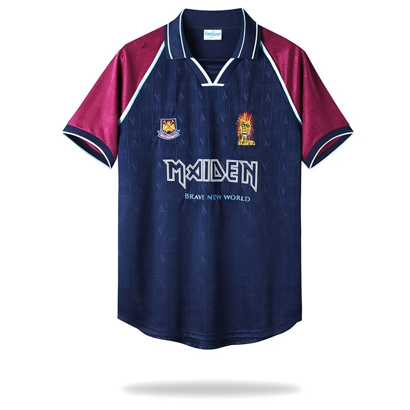 Áo Thun Bóng Đá Ngắn Tay Phong Cách Đội Tây Ham Iron Lady 1999-2001 S-XXL AAA7##