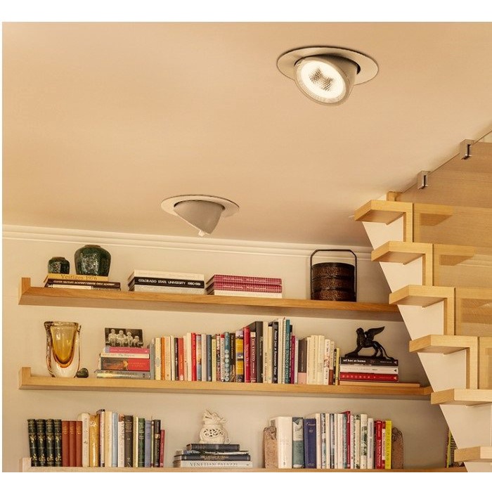 Đèn Led Âm Trần Đế Xoay 360 Độ 12W, Đèn Soi Tranh, Đèn Trang Trí Shop HL Lighting