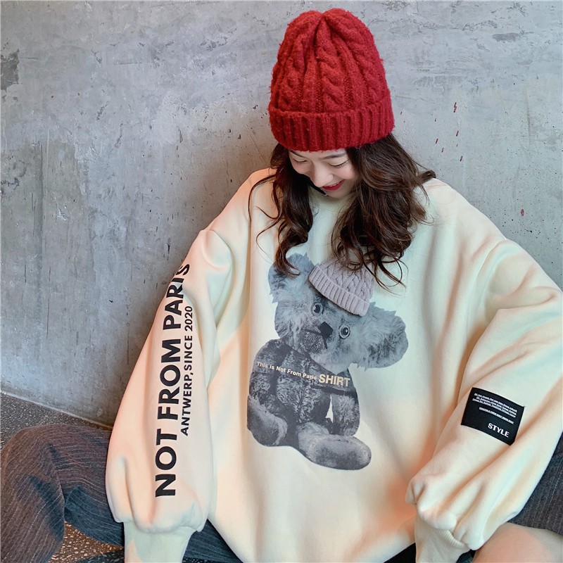 [CÓ BIGSIZE] Sweater Nữ  Form Rộng Tay Phồng Hàn Quốc HD73 - Liti shop