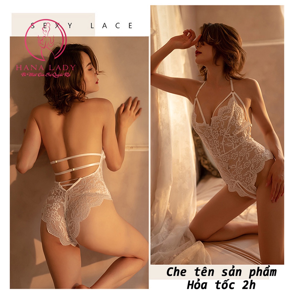 Bộ ngủ xuyên thấu gợi cảm hở đáy, bodysuit đồ liền thân mỏng tàng hình gợi cảm đồ ngủ V460