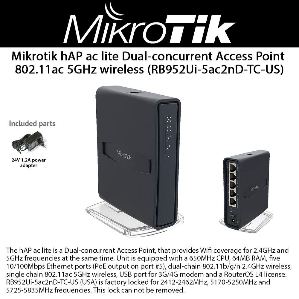 [Chính hãng Mikrotik] Router Cân bằng tải và phát WIFI  Hap ac2 new fullbox - Subtel - 2 Tần Số giá rẻ RB952Ui-5ac2nD | BigBuy360 - bigbuy360.vn