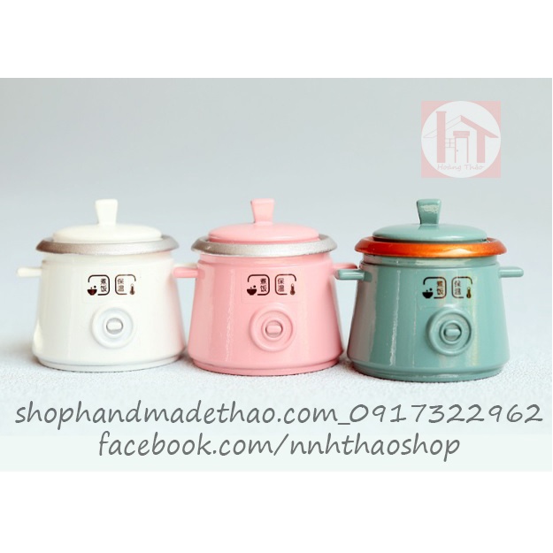 Mô hình nồi cơm điện trang trí dollhouse, roombox (tỷ lệ 1/12)