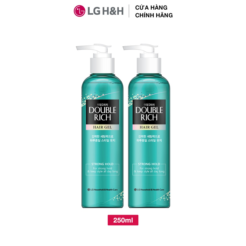 Combo 2 Gel tạo kiểu tóc Double Rich Giữ nếp uốn tóc