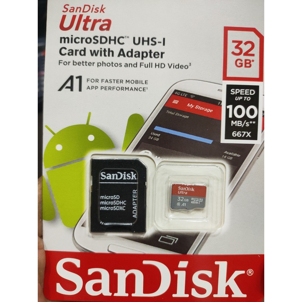 Thẻ nhớ Micro SD Kingston Sandisk 32GB 16gb class 10 | BigBuy360 - bigbuy360.vn
