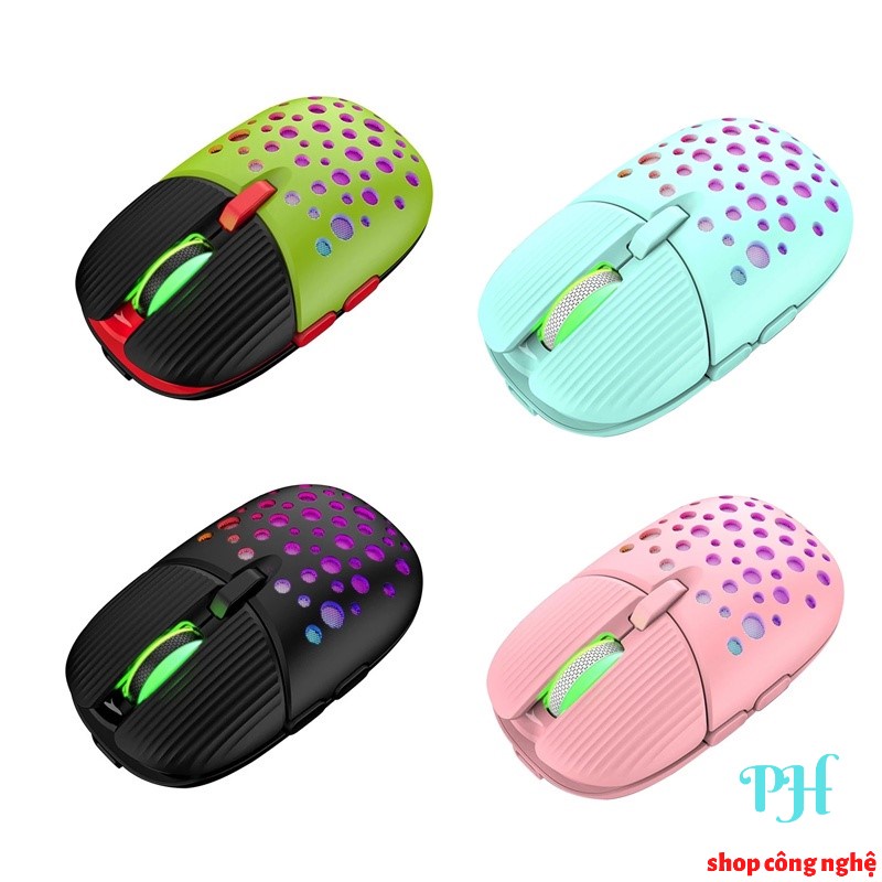 Chuột không dây Wireless K-Snake BM900 pin sạc kiểu dáng bọ cánh cứng - Click chuột Silent chống ồn, DPI lên đến 3200