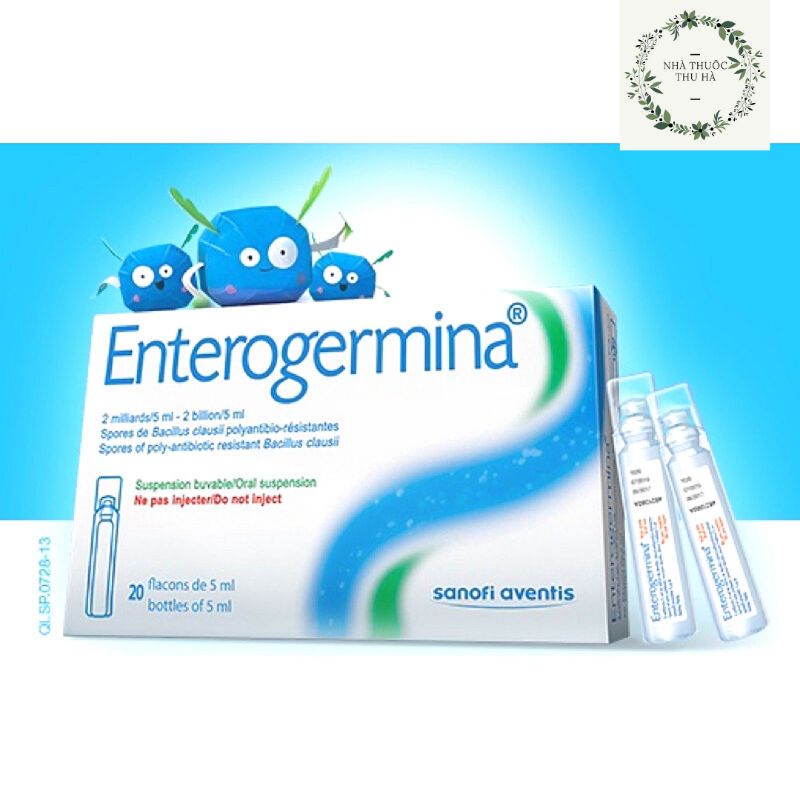 ENTEROGERMINA / ENTEROSMILE hộp 20 ống men tiêu hóa / men vi sinh đường ruột