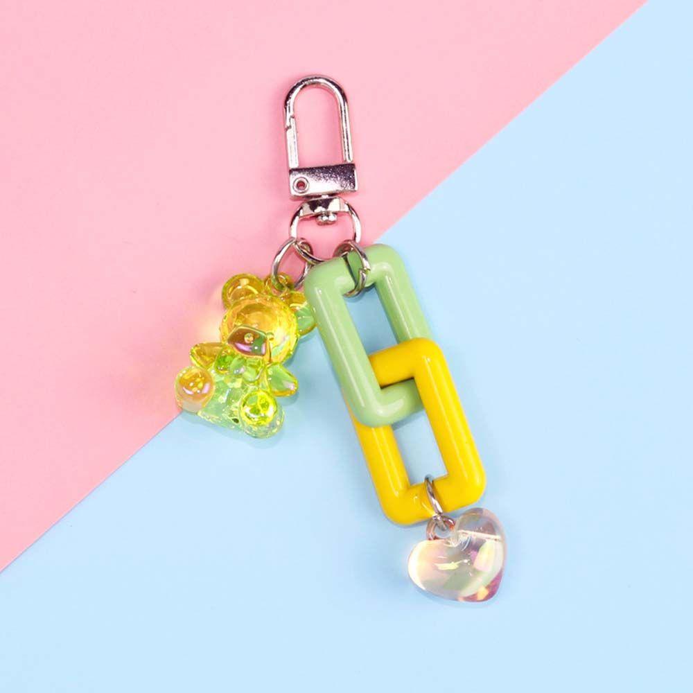 Móc Khóa Hình Gấu Hoạt Hình Dễ Thương Dùng Trang Trí