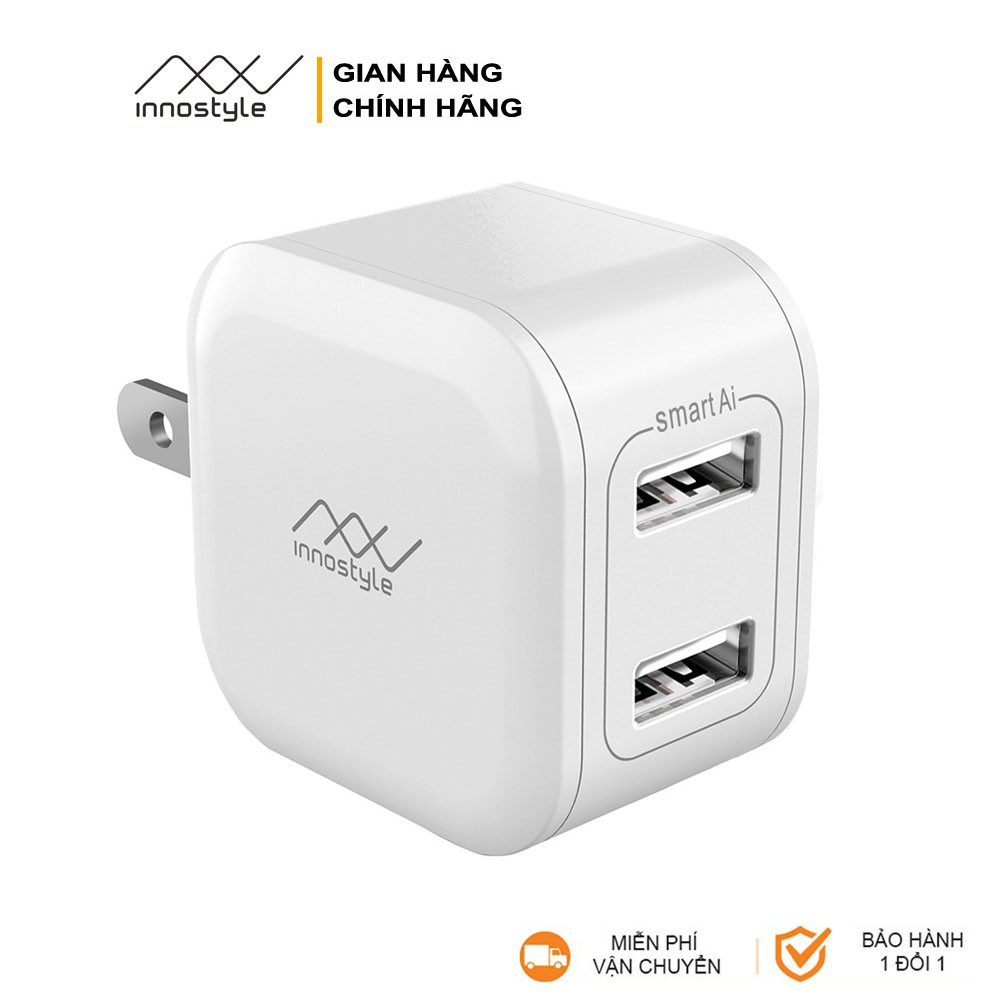 Củ sạc nhanh Innostyle MiniGO 2 12W, Smart AI Charging - IC12SA - Phân Phối Chính Hãng